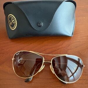 Ray-Ban Gold Bubble Wrap Aviator Sunglasses